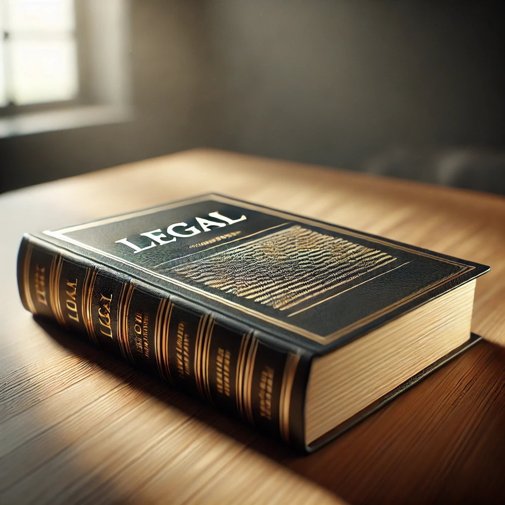 Legal book representing law services